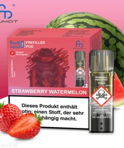 RandM Tornado Pods – Erdbeer-Wassermelone-Kaugummi (2er Pack)