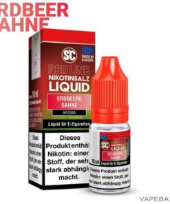 SC Red Line Nikotinsalz Liquid – Erdbeere Sahne