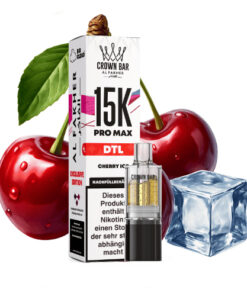 Al Fakher - Crown Bar 15K Pro Max DTL Pod - Kirscheis 10ml