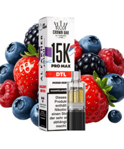 Al Fakher – Crown Bar 15K Pro Max DTL Pod – Gemischte Beeren 10 ml