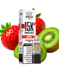 Al Fakher – Crown Bar 15K Pro Max DTL Pod – Erdbeer-Kiwi 10 ml