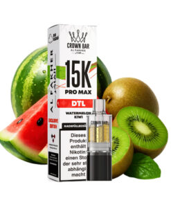 Al Fakher – Crown Bar 15K Pro Max DTL Pod – Wassermelone-Kiwi 10 ml