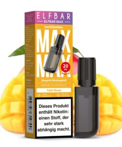Elfbar Max – Dreifache Mango – 10 ml Liquid Pod