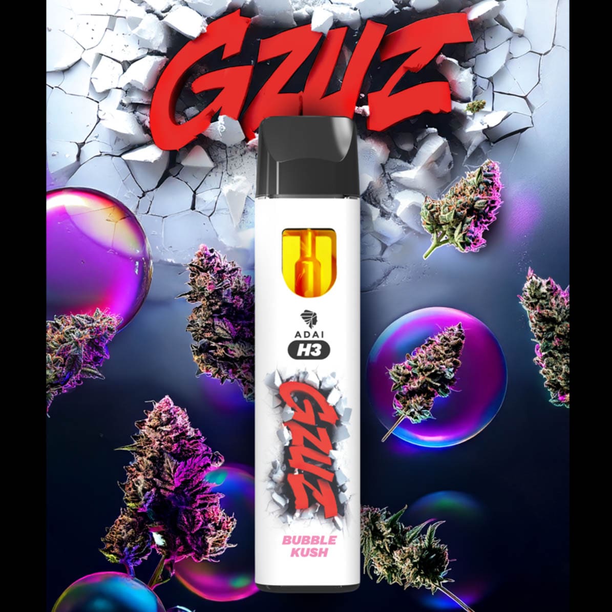 Gzuz H3 Superior Blend Vape - Bubble Kush 1ml