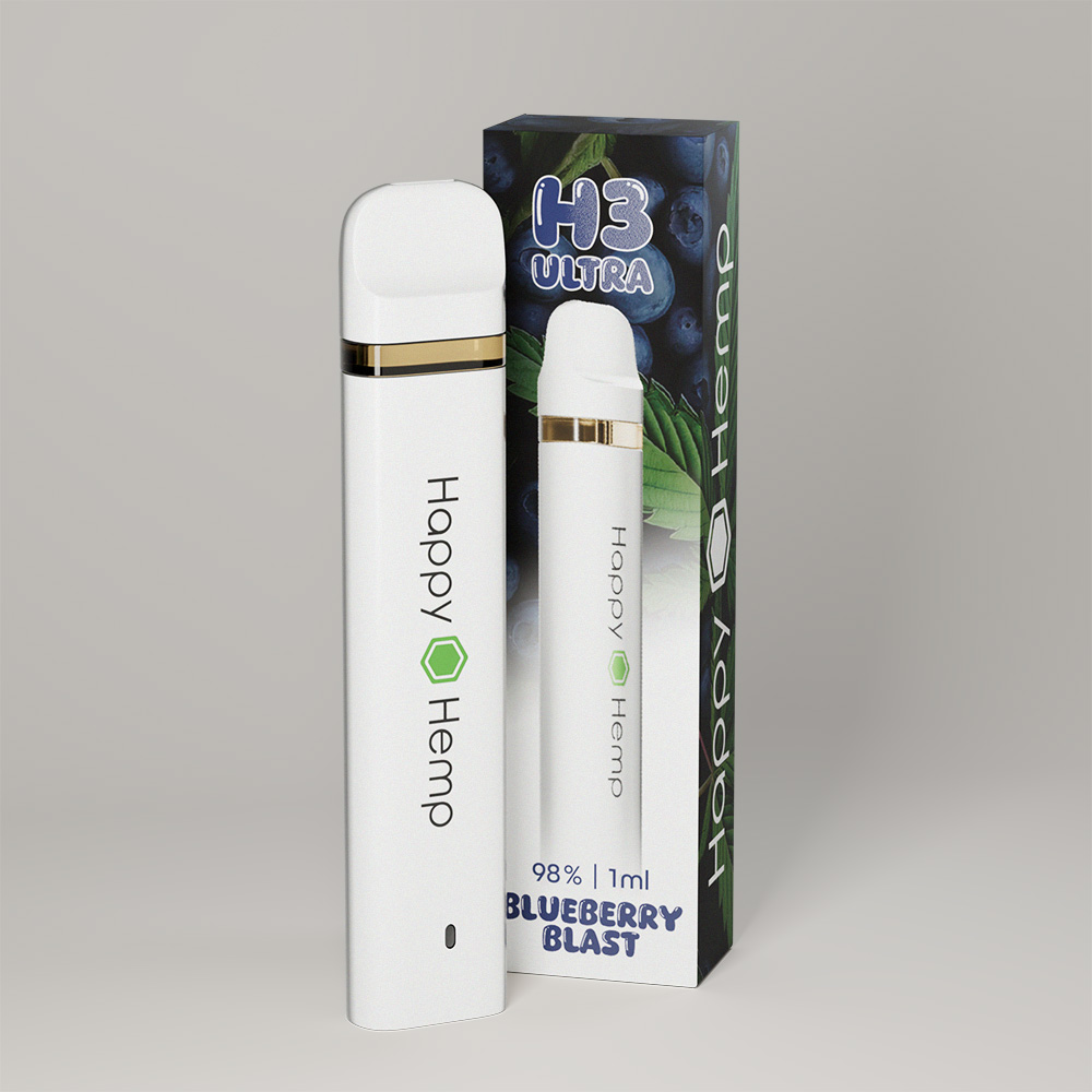 Happy Hemp H3 Ultra Vape - Blaubeerexplosion 1 ml