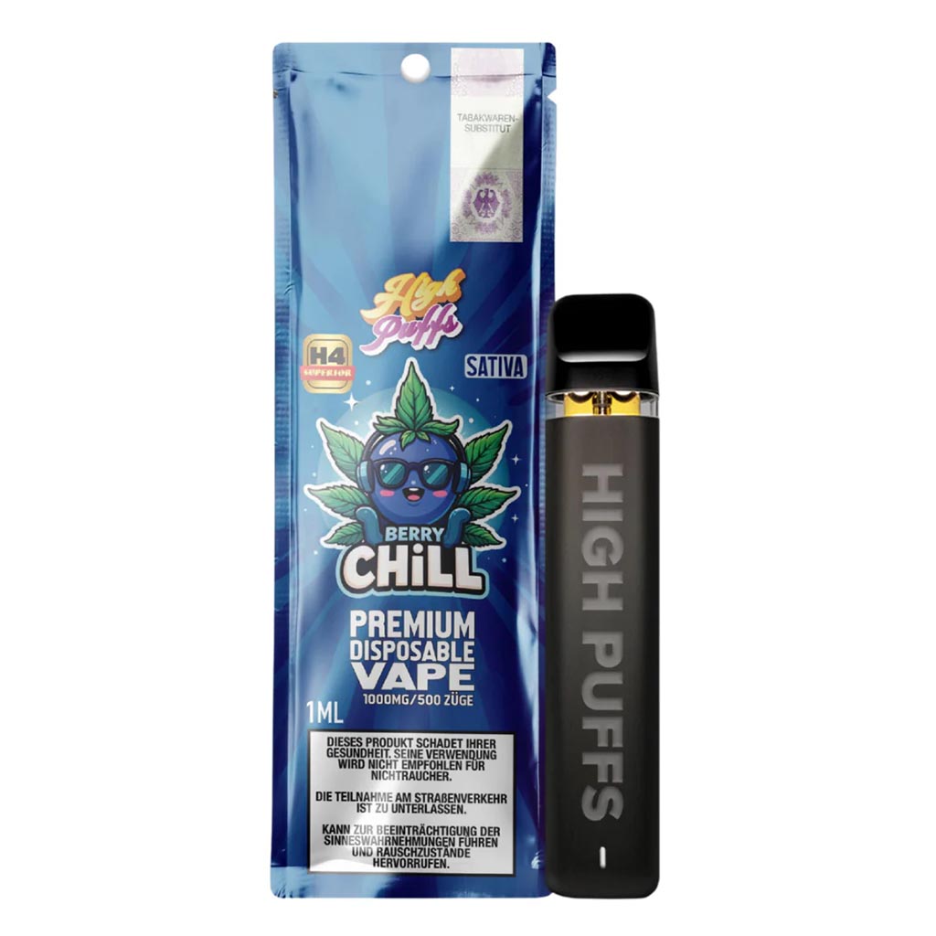 High Puffs H4 Superior Vape - Berry Chill 1ml
