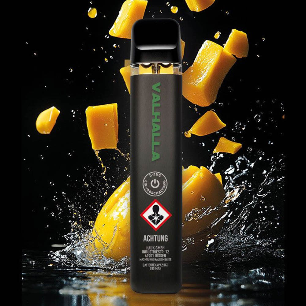 Maskulin H2 Superior Blend Vape - VALHALLA Mango 1ml