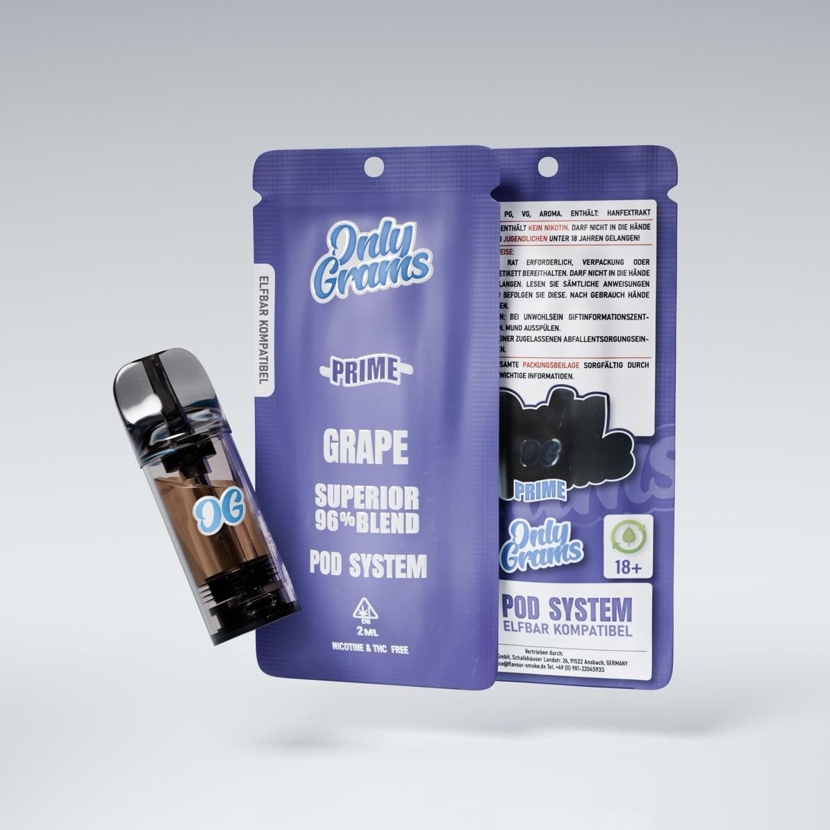 Only Grams - Superior Blend Pod - Traube 2 ml