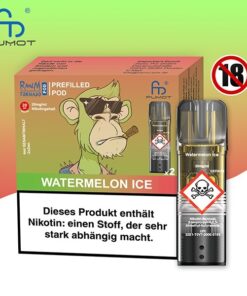 RandM Tornado - POD - Watermelon Ice 2% Nikotin 600 Züge (2 Pods)