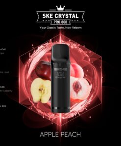 SKE Crystal Pro 800 Pod - Apfel-Pfirsich 2% Nikotin (2er Pack)
