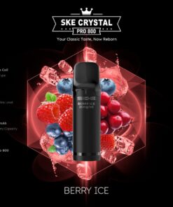 SKE Crystal Pro 800 Pod – Beereneis 2 % Nikotin (2er-Pack)