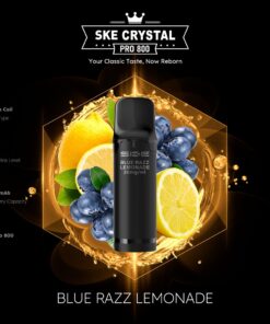 SKE Crystal Pro 800 Pod – Blue Razz Lemonade 2 % Nikotin (2er-Pack)