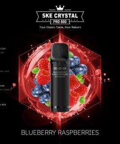 SKE Crystal Pro 800 Pod - Blaubeere Himbeere 2% Nikotin (2er Pack)