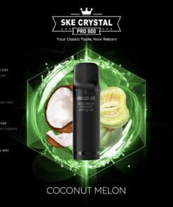 SKE Crystal Pro 800 Pod – Kokosmelone, 2 % Nikotin (2er-Pack)