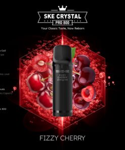 SKE Crystal Pro 800 Pod - Fizzy Cherry 2% Nikotin (2er Pack)