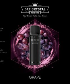 SKE Crystal Pro 800 Pod – Traube, 2 % Nikotin (2er-Pack)