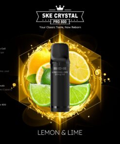 SKE Crystal Pro 800 Pod – Zitrone & Limette, 2 % Nikotin (2er-Pack)
