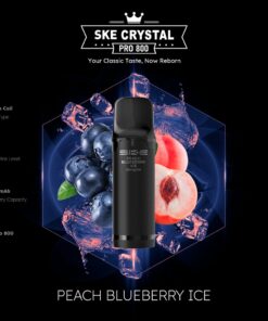 SKE Crystal Pro 800 Pod - Peach Blueberry Ice 2% Nikotin (2er Pack)
