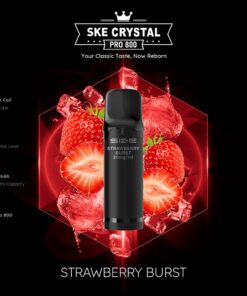 SKE Crystal Pro 800 Pod – Strawberry Burst, 2 % Nikotin (2er-Pack)