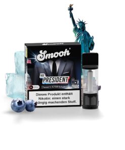 Smooh - POD - Mister President 2% Nikotin 600 Züge (2 Pods)